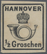 * Hannover - Marken Und Briefe: 1860, 1/2 Gr. Rosa Gummierung, Ungebraucht Mit Falzspuren, Allseits Vo - Hannover