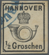 O Hannover - Marken Und Briefe: 1860,  1/2 Gr. Schwarz, Weiße Gummierung, Breitrandiges Farbfrisches K - Hannover