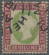 O Helgoland - Marken Und Briefe: 1873, ¼ S In Seltener Farbe A = Dunkelrotkarmin/lebhaftgelblichgrün M - Helgoland