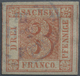 O Sachsen - Marken Und Briefe: 1850, "SACHSEN DREIER" 3 Pfennig Rot, Farbfrisch Und Allseits Breitrand - Saxe