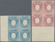 */ Schleswig-Holstein - Marken Und Briefe: 1850, Adler Mit Wappen 1 S. Blau Und 2 S. Rosa, Jeweils Im U - Autres & Non Classés