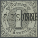 O Thurn & Taxis - Marken Und Briefe: 1852, 1 Kr. Schwarz A. Graugrün Mit 1807 Rayon-L1 "R.3.SONNE(NBER - Sonstige & Ohne Zuordnung