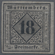 * Württemberg - Marken Und Briefe: 1851, Ziffern-Ausgabe 18 Kr. Schwarz Auf Mattblauviolett In Type II - Sonstige & Ohne Zuordnung