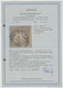 O Württemberg - Marken Und Briefe: 1865: 1 Kr. Hellgraubraun Mit Rotem Bayrischen Seidenfaden, Amtlich - Sonstige & Ohne Zuordnung