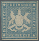 (*) Württemberg - Marken Und Briefe: 1857, 18 Kr. Hellblau Mit Seidenfaden, Ungebraucht Ohne Gummi, Sehr - Sonstige & Ohne Zuordnung