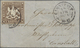 Br Württemberg - Marken Und Briefe: 1859, 1 Kr. Dunkelbraun Ohne Seidenfaden Auf Mini-Couvert (48x80 Mm - Sonstige & Ohne Zuordnung