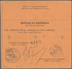 GA Württemberg - Marken Und Briefe: 1878/1891, 3 Postanweisungen Aus Stuttgart Nach Neresheim (A14), Na - Altri & Non Classificati
