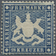 * Württemberg - Marken Und Briefe: 1861, 18 Kr. Dunkelblau, Enge Zähnung, Dünnes Papier, Ungebraucht M - Altri & Non Classificati