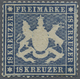 (*) Württemberg - Marken Und Briefe: 1861, Wappenausgabe 18 Kr. Dunkelblau, Dünnes Papier, Ungebraucht M - Altri & Non Classificati