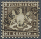 O Württemberg - Marken Und Briefe: 1862, Wappen 1 Kr. Braun, Gestempelt, Gez. 10, Mi. 550,- - Altri & Non Classificati