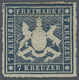 * Württemberg - Marken Und Briefe: 1868, 7 Kr. Schieferblau, Ungebraucht Mit Grossen Teilen Originalgu - Autres & Non Classés