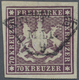 O Württemberg - Marken Und Briefe: 1873, Wappenausgabe 70 Kreuzer Braunlila, Erste Auflage, Farbfrisch - Autres & Non Classés