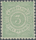 * Württemberg - Marken Und Briefe: 1875 Freimarke 3 Pf In Seltener Farbe B = Mittelbläulichgrün, Einwa - Sonstige & Ohne Zuordnung
