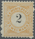 * Württemberg - Marken Und Briefe: 1881, 2 Mark Gelblichorange/schwarz Ungebraucht Mit Vollem Original - Autres & Non Classés