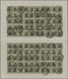 O Württemberg - Marken Und Briefe: 1923, 1 Mio. Auf 60 Pfg. Im Kompletten Doppelboggen Mit 10 Zwischen - Autres & Non Classés