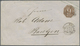 GA Württemberg - Ganzsachen: 1863, GA-Umschlag 9 Kr. Bläuliches Papier Mit Blaugrünem Überdruck Und Mit - Altri & Non Classificati
