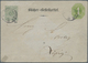 GA Württemberg - Ganzsachen: 1875, Aufbrauchkarte: 3 Pf Grün Ziffer Auf 1-Kr-Oktogon-Karte "Bücher-Best - Sonstige & Ohne Zuordnung