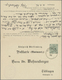 GA Württemberg - Ganzsachen: 1906. Doppelkarte 5+5 Pf Grün, Antwortteil Mit Adresszudruck "Dr. Bohnenbe - Altri & Non Classificati