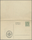 GA Württemberg - Ganzsachen: 1912. Dienst-Doppelkarte 5+5 Pf Grün "Statistisches Landesamt", Ungebrauch - Sonstige & Ohne Zuordnung