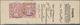 Br Norddeutscher Bund - Marken Und Briefe: 1868: 1 Gr Rot, 2x Auf Quittungsabschnitt Einer Postanweisun - Altri & Non Classificati