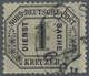 O Norddeutscher Bund - Dienstmarken: 1870, 1 Kr Schwarz/mattgrau, Gestempelt, Tadellos, Signiert Thiel - Altri & Non Classificati