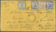 Br Elsass-Lothringen - Marken Und Briefe: 1871, Charge-Couvert Mit 1 C Olivgrün, 4 C Violettgrau, 10 C - Sonstige & Ohne Zuordnung