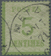 O Elsass-Lothringen - Marken Und Briefe: 1870, 5 C. Hellgrün, Spitzen Nach Unten, Sauber Entwertet, Ge - Sonstige & Ohne Zuordnung