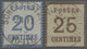 O Elsass-Lothringen - Marken Und Briefe: 1870, 20 Cent Graublau Und 25 Cent Dkl'ockerbraun, Spitzen Na - Altri & Non Classificati