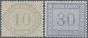 ** Deutsches Reich - Brustschild: 1872, 10 Groschen Grau Und 30 Groschen Dunkelgraublau INNENDIENST, Ta - Unused Stamps