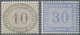 ** Deutsches Reich - Brustschild: 1872, Luxussatz 10 Gr. Und 30 Gr. PL F. Offene '3' In 30 Gr. - Neufs