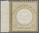 ** Deutsches Reich - Brustschild: 1872, 18 Kreuzer, Perfekt Zentriertes Linkes Luxusrandstück - Neufs