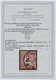 O Deutsches Reich - Brustschild: 1874, 2 1/2 Auf 2 1/2 Gr. Rötlichbraun, Gestempelt Mit PLATTENFEHLER - Ungebraucht