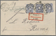 Br Deutsches Reich - Pfennige: 1875, Dreimal 20 Pfge Auf R-Brief Nach Reims Mit K1 „LEIPZIG 1, 22 3 80” - Storia Postale