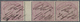 ~ Deutsches Reich - Pfennige: 1875, 2 Mk Lilapurpur, Farbfrischer, Waagerechter Dreierstreifen Mit Zwi - Briefe U. Dokumente