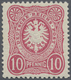 ** Deutsches Reich - Pfennig: 1881/1884, 10 Pfg. Reichsadler Im Oval, Rosarot (dunkelgelblichorange), P - Nuovi