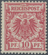 * Deutsches Reich - Krone / Adler: 1893. Krone/Adler 10 Pf In Ca-Farbe, Ungebraucht. FB Jäschke-Lantel - Nuovi