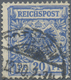 O Deutsches Reich - Krone / Adler: 1889: 20 Pfg Ultramarinblau Mit Sehr Seltenem Plattenfehler "Linke - Neufs