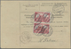 Br Deutsches Reich - Germania: 1902, 3 X 1 M Karminrot, Portogerechte MeF Auf Nachnahme-Paketkarte Für - Ungebraucht