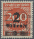 O Deutsches Reich - Inflation: 1923. 2 Millionen Auf 200 Mark Plattendruck, Zinnober, Gestempelt. FA W - Lettres & Documents