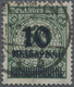 O Deutsches Reich - Inflation: 1923, 10 Mrd. Auf 50 Mio. M. Rosettenmuster, Schwarzopalgrün, Gest., Ei - Lettres & Documents