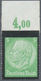 ** Deutsches Reich - 3. Reich: 1935, 5 Pfg. Hindenburg-Trauerrand", Abart "OBEN UNGEZÄHNT", Postfrische - Neufs