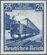 ** Deutsches Reich - 3. Reich: 1935, 25 Pfg. "Deutsche Eisenbahn" Postfrisches Ungezähntes Luxuxstück, - Nuovi