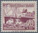 ** Deutsches Reich - 3. Reich: 1937, 40 Pfg. Lila WHW Schiffe Mit Der Seltenen Senkrechten Gummiriffelu - Ungebraucht