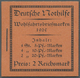 ** Deutsches Reich - Markenheftchen: 1925, Nothilfe-Markenheftchen Mit H-Blatt 43 B, Postfrisch, Pracht - Markenheftchen