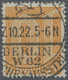 O Deutsches Reich - Dienstmarken: 1920, 10 Pfg. Ziffer Dunkelorange, Mit Zeitgerechter Entwertung Durc - Servizio