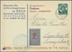 Br Deutsches Reich - Halbamtliche Flugmarken: Mi.Nr. 21 A, B, C Brief, 30 Pfg. Ballonfahrt, Drei Versch - Poste Aérienne & Zeppelin