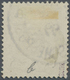 O Deutsche Post In China: 1898, 3 Pfg. Steiler Aufdruck Hellocker, Einwandfrei, Gestempelt, Fotoattest - Deutsche Post In China
