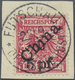 Brfst Deutsche Post In China: 1900, Futschau-Provisorium, 5 Pf Auf 10 Pfg. Diagonaler Aufdruck, Farbfrisch - Cina (uffici)