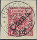 Brfst Deutsche Post In China: 1900, Futschau-Provisorium, 5 Pf Auf 10 Pfg. Diagonaler Aufdruck, Farbfrisch - Chine (bureaux)