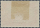 * Deutsche Post In China: 1901, 1 Mark Aufdruckwert Mit PLATTENFEHLER "Farbstrich Vom Li. Rand Oben Bi - Chine (bureaux)